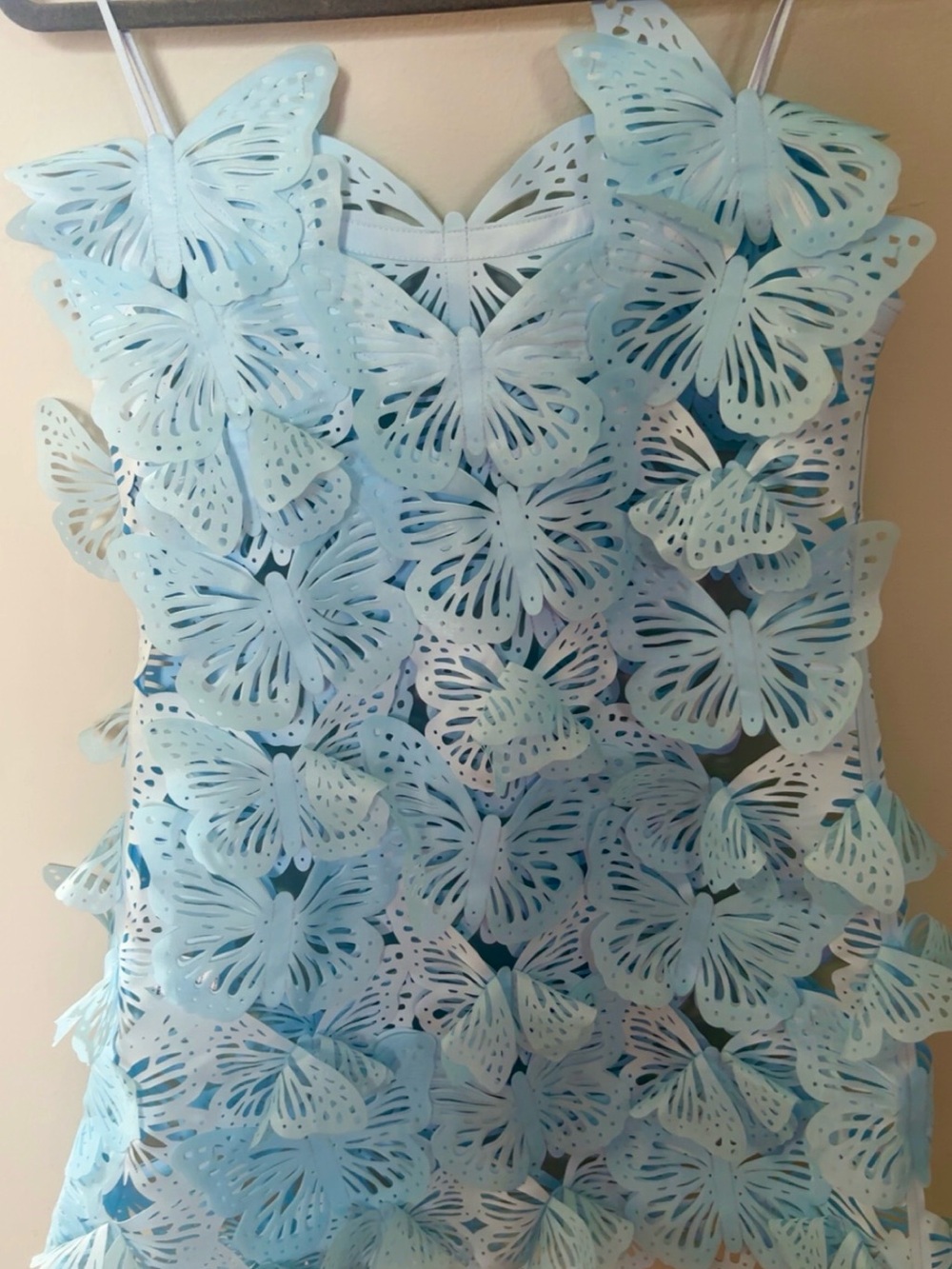 PASKAL Light Blue Butterfly Appliqué Camisole
